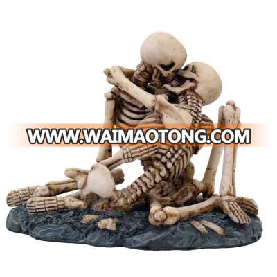 Love Never Die Skeleton Skull Couple Cake Decorating Figurines